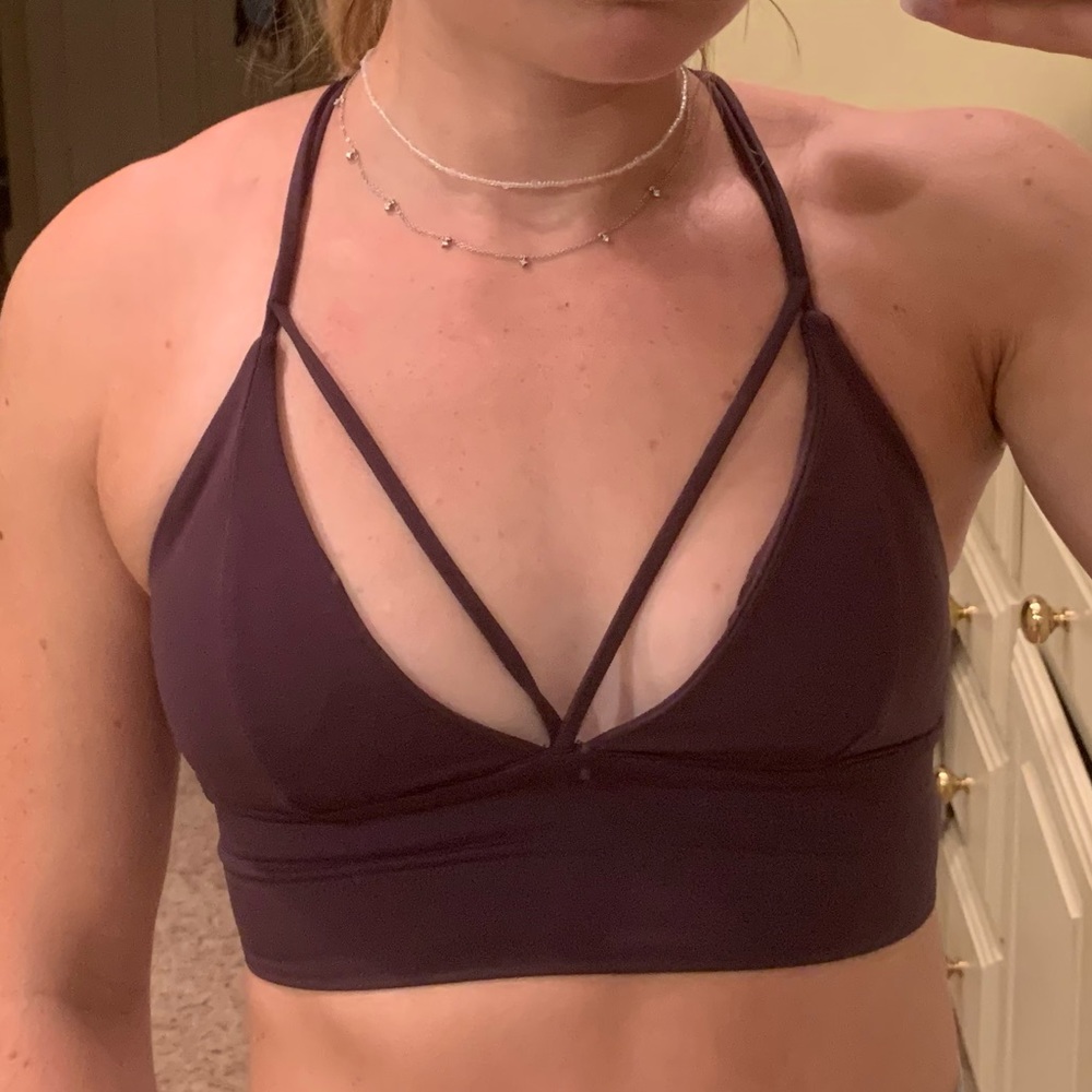 strappy sports bra
